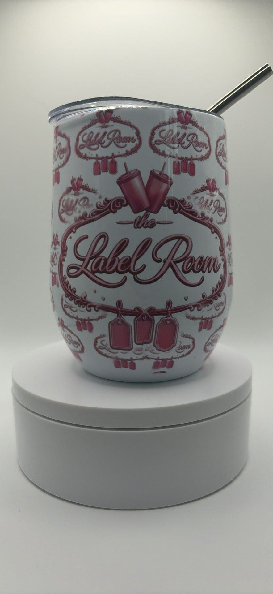 Custom Print Wine Tumbler By TheLabelRoom